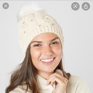Madison 88 Sequin Pom Beanie